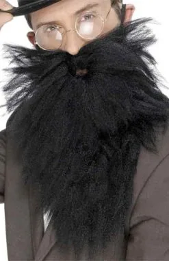 Smiffy's Baarstel Met Snor Zwart