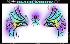 ShowOffs Body Art Black Widow Masker Schmink Sjabloon