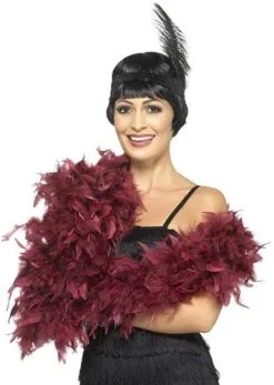 Smiffy's Boa Burgundy Deluxe 80 Gram