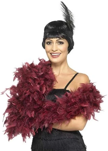 Smiffy's Boa Burgundy Deluxe 80 Gram