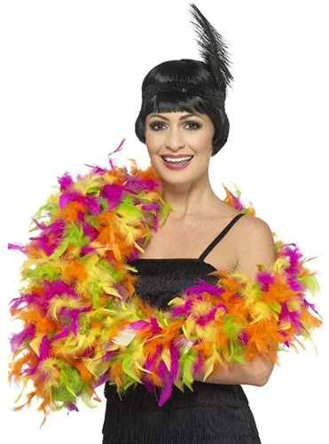 Smiffy's Boa Neon Mix Deluxe 80 Gram