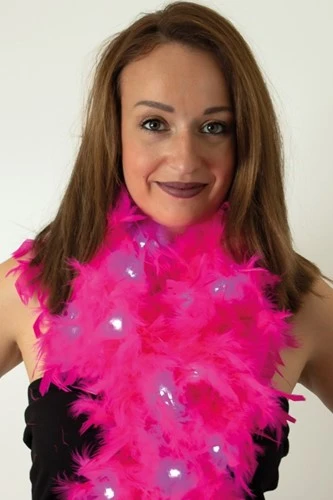 Party Xplosion Boa Roze Met Led Verlichting