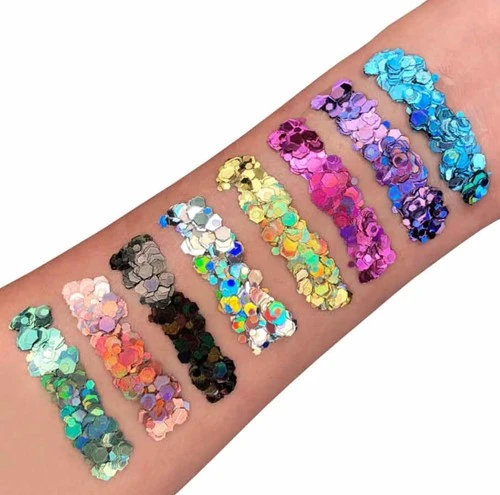 Moon Creations Chunky Glitter Gel Holographic Paars - Afbeelding 3