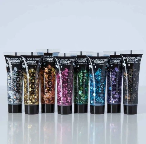 Moon Creations Chunky Glitter Gel Holographic Zilver - Afbeelding 2