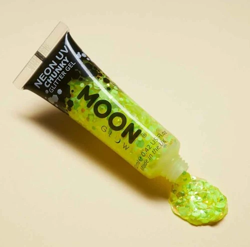 Moon Creations Chunky Glitter Gel Neon Geel