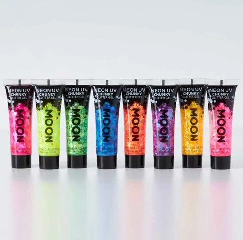 Moon Creations Chunky Glitter Gel Neon Goud Geel - Afbeelding 2