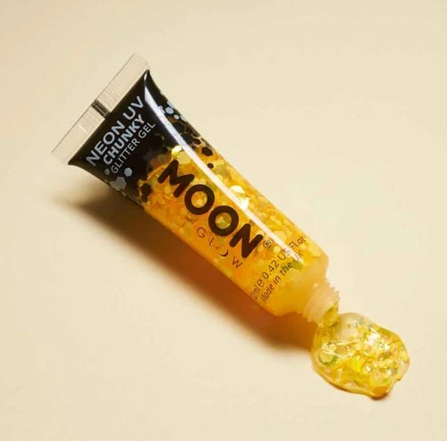 Moon Creations Chunky Glitter Gel Neon Goud Geel