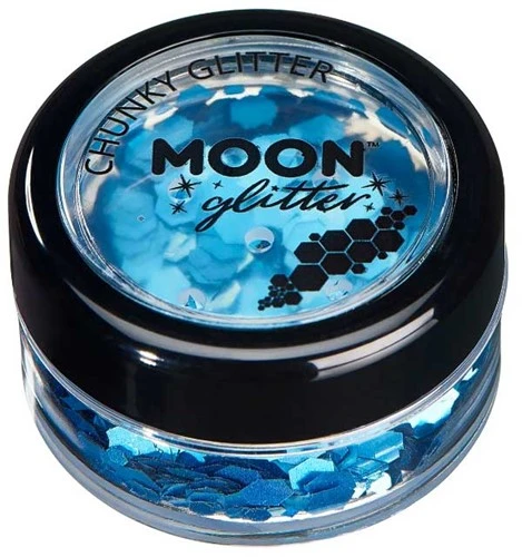 Moon Creations Chunky Glitter Holographic Blauw