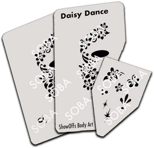 ShowOffs Body Art Daisy Dance Masker Schmink Sjabloon - Afbeelding 2