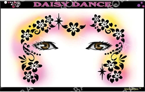 ShowOffs Body Art Daisy Dance Masker Schmink Sjabloon