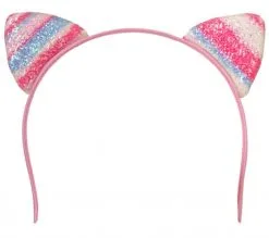 Party Xplosion Diadeem Kattenoortjes Glitter Roze En Blauw