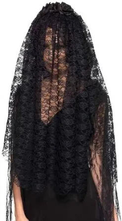 Smiffy's Diadeem Zwarte Weduwe