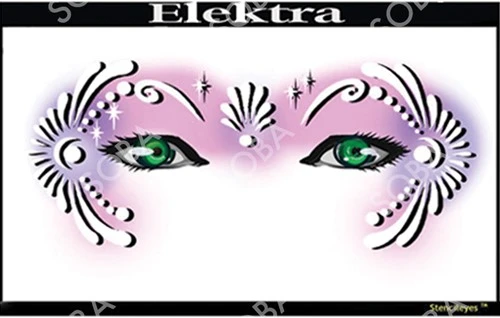 ShowOffs Body Art Elektra Masker Schmink Sjabloon