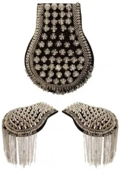 Party Xplosion Epauletten Met Spikes Zilver