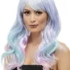 Smiffy's Fashion Unicorn Pastel Pruik