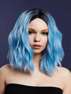 Fever Cara Pruik Two Toned Blend Baby Blauw