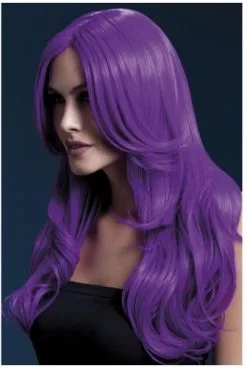 Fever Khloe Pruik Neon Paars