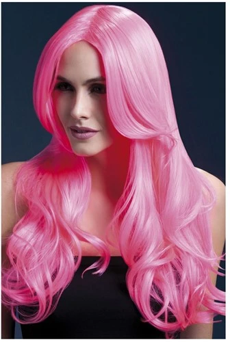 Fever Khloe Pruik Neon Roze