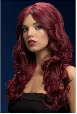 Fever Nicole Pruik Kersenrood