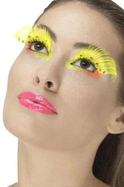 Fever Wimpers Neon Geel Met Stippen