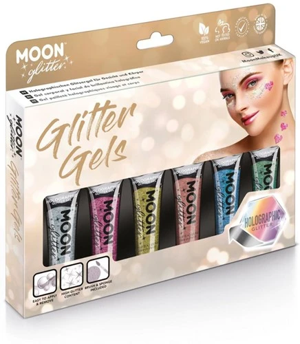 Moon Creations Fine Glitter Gels Holographic Voordeelset
