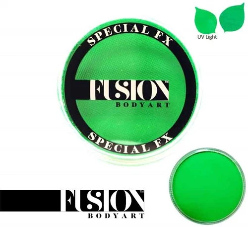 FUSION BODY ART Fusion FX Paint UV Neon Green 32 Gram - Afbeelding 2