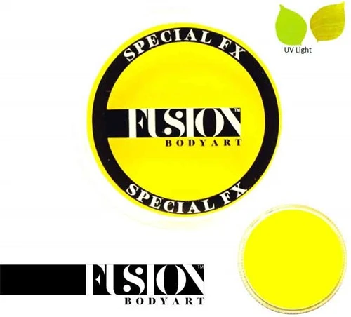 FUSION BODY ART Fusion FX Paint UV Neon Yellow 32 Gram - Afbeelding 2