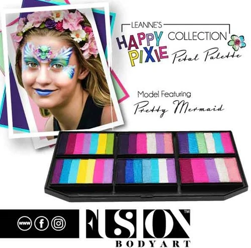 FUSION BODY ART Fusion Schmink Petal Cake Leannes Pretty Mermaid 25 Gram - Afbeelding 2