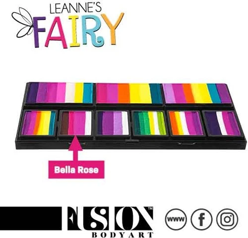 FUSION BODY ART Fusion Splitcake Schmink Leannes Bella Rose 30 Gram - Afbeelding 2