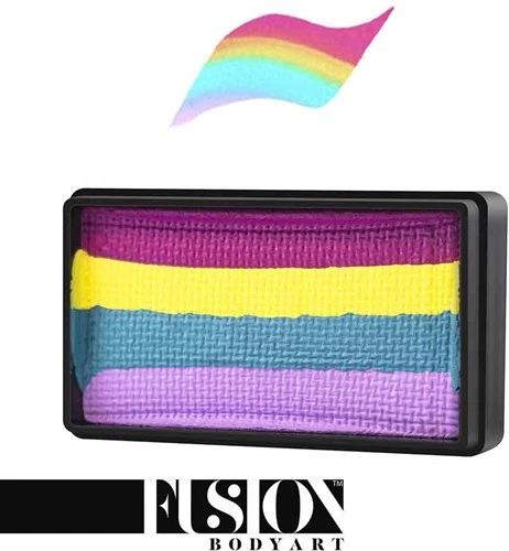 FUSION BODY ART Fusion Splitcake Schmink Spring Rainbow 30 Gram - Afbeelding 2