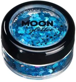 Moon Creations Glitter Shapes Holographic Blauw