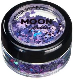 Moon Creations Glitter Shapes Holographic Paars