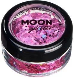 Moon Creations Glitter Shapes Holographic Roze