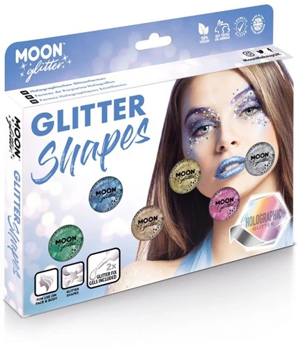 Moon Creations Glitter Shapes Holographic Voordelset