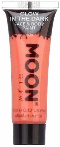 Moon Creations Glow In The Dark Face En Body Paint Rood
