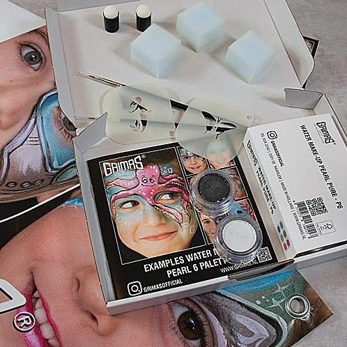 Grimas Glanzende Water Make-up Pure 6 Palette Set - Afbeelding 2