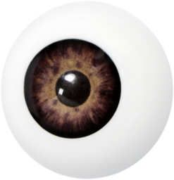 Grimas Kunststof Oog Bruin