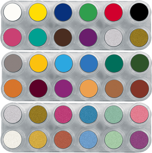 Grimas Water Make-up Pure Palet 36 Kleuren - Afbeelding 2