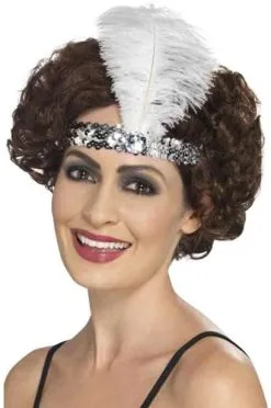 Smiffy's Haarband Flapper Charleston Zilver