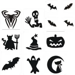 Schmink Specialist Halloween Glittertattoo Sjablonenset