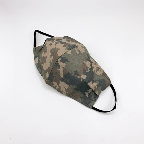 T & M Textiles & More Herbruikbaar Mondkapje Camouflage Maat M - Afbeelding 3