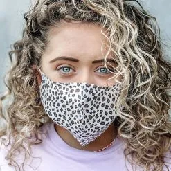 T & M Textiles & More Herbruikbaar Mondkapje Luipaard Maat M