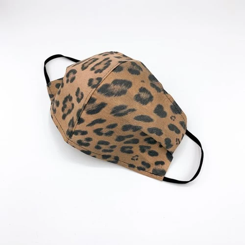 T & M Textiles & More Herbruikbaar Mondkapje Panter Maat M - Afbeelding 3