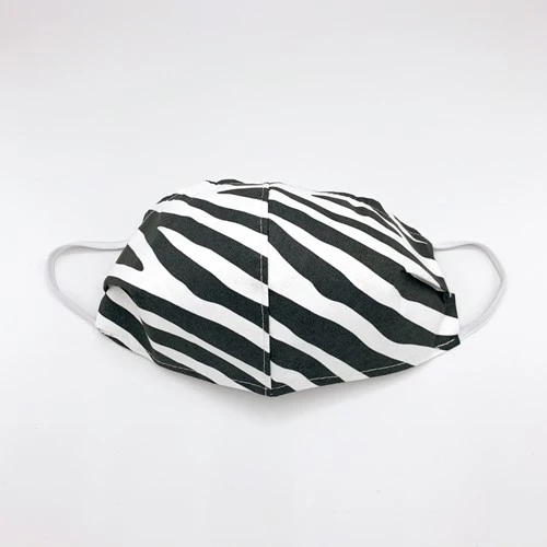 T & M Textiles & More Herbruikbaar Mondkapje Zebra Maat M - Afbeelding 2