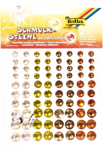 FOLIA Holografische Sier Stenen Sparkling Yellow