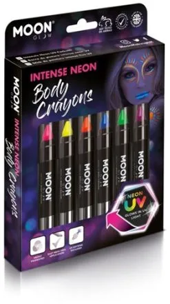 Moon Creations Intense Neon Body Crayons Voordeelset