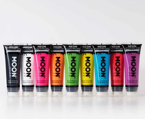 Moon Creations Intense Neon Face And Body Paint Groen 75ml - Afbeelding 2