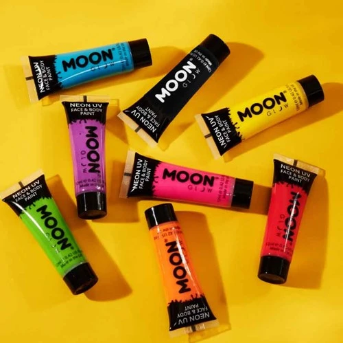 Moon Creations Intense Neon Face And Body Paint Roze 12ml - Afbeelding 2