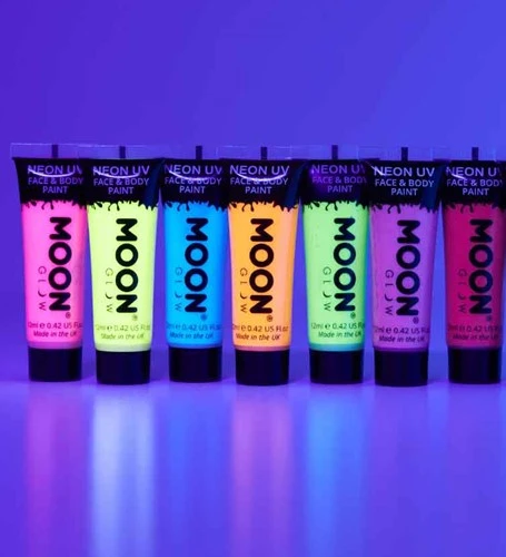 Moon Creations Intense Neon Face And Body Paint Wit 12ml - Afbeelding 3