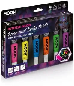 Moon Creations Intense Neon Face And Body Paints Voordeelset